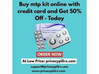 Buy mtp kit online with credit card and Get 50% Off - Today